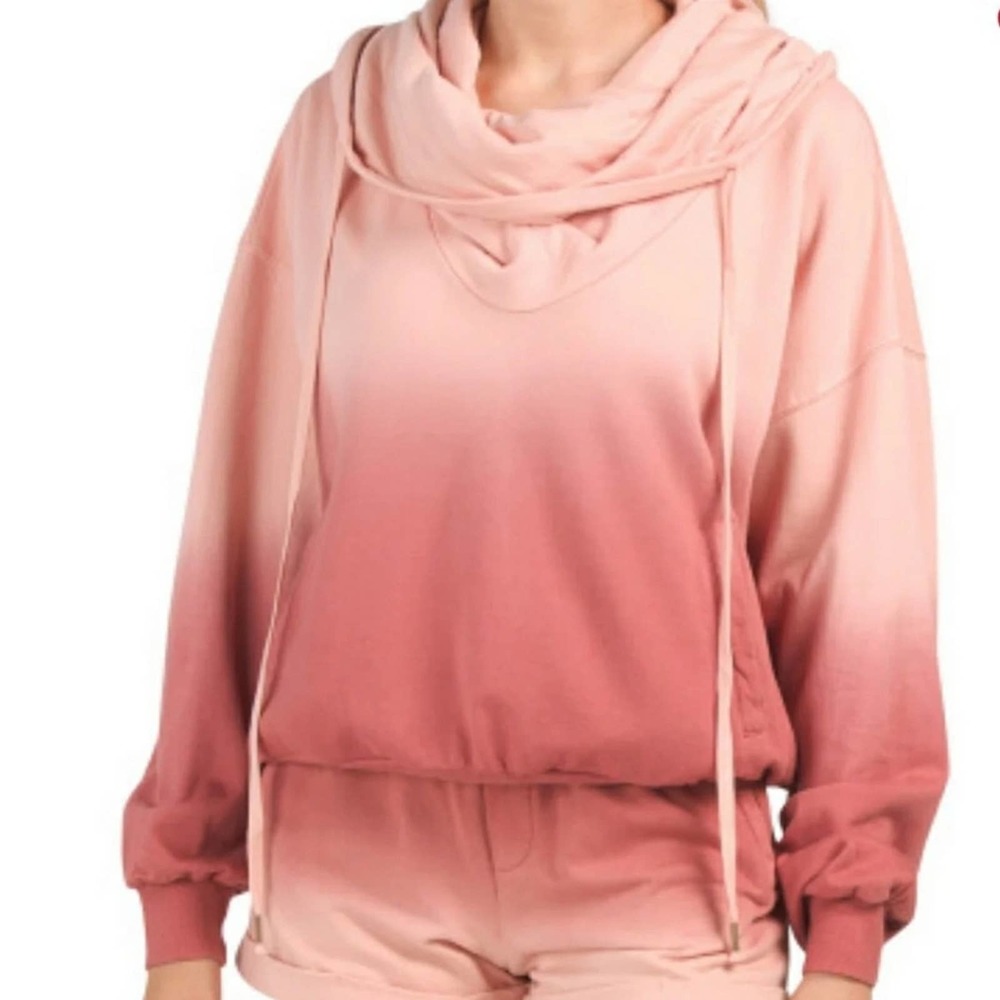 Young Fabulous and broke pink ombre piper hoodie